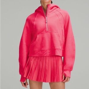 Lululemon scuba oversized half zip hoodie - glaze pink